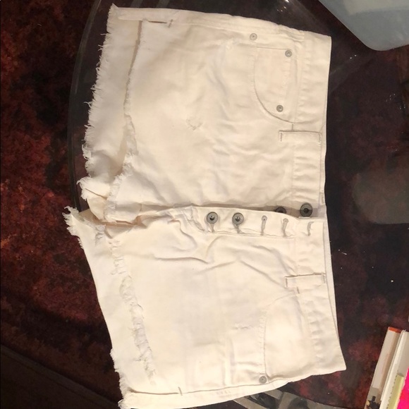 Free People Pants - White Jean shorts by free people